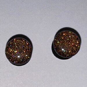 Pink 0 Gauge Glitter Uv Acrylic Plugs